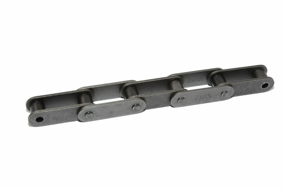 Two Sides Straight Carbon Steel Material Riveted C2080H / 2 in Pitch SK-2 Attachment Attachment Chain 